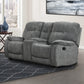 COOPER - SHADOW GREY MANUAL CONSOLE LOVESEAT