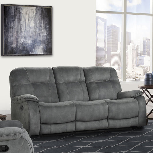 COOPER - SHADOW GREY MANUAL TRIPLE RECLINING SOFA