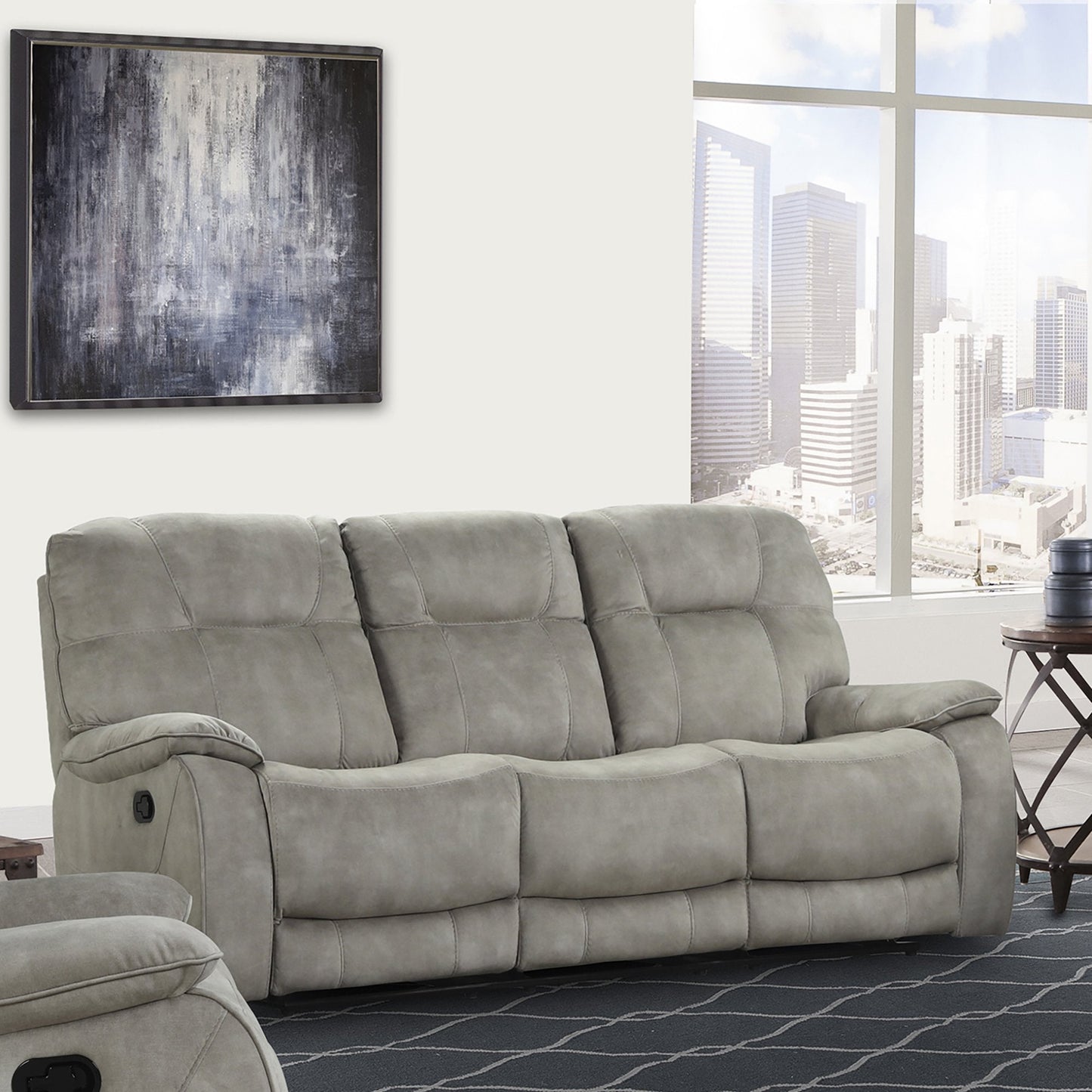 COOPER - SHADOW NATURAL MANUAL TRIPLE RECLINING SOFA