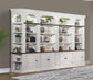 PROVENCE 6PC OPEN BOOKCASE LIBRARY WALL