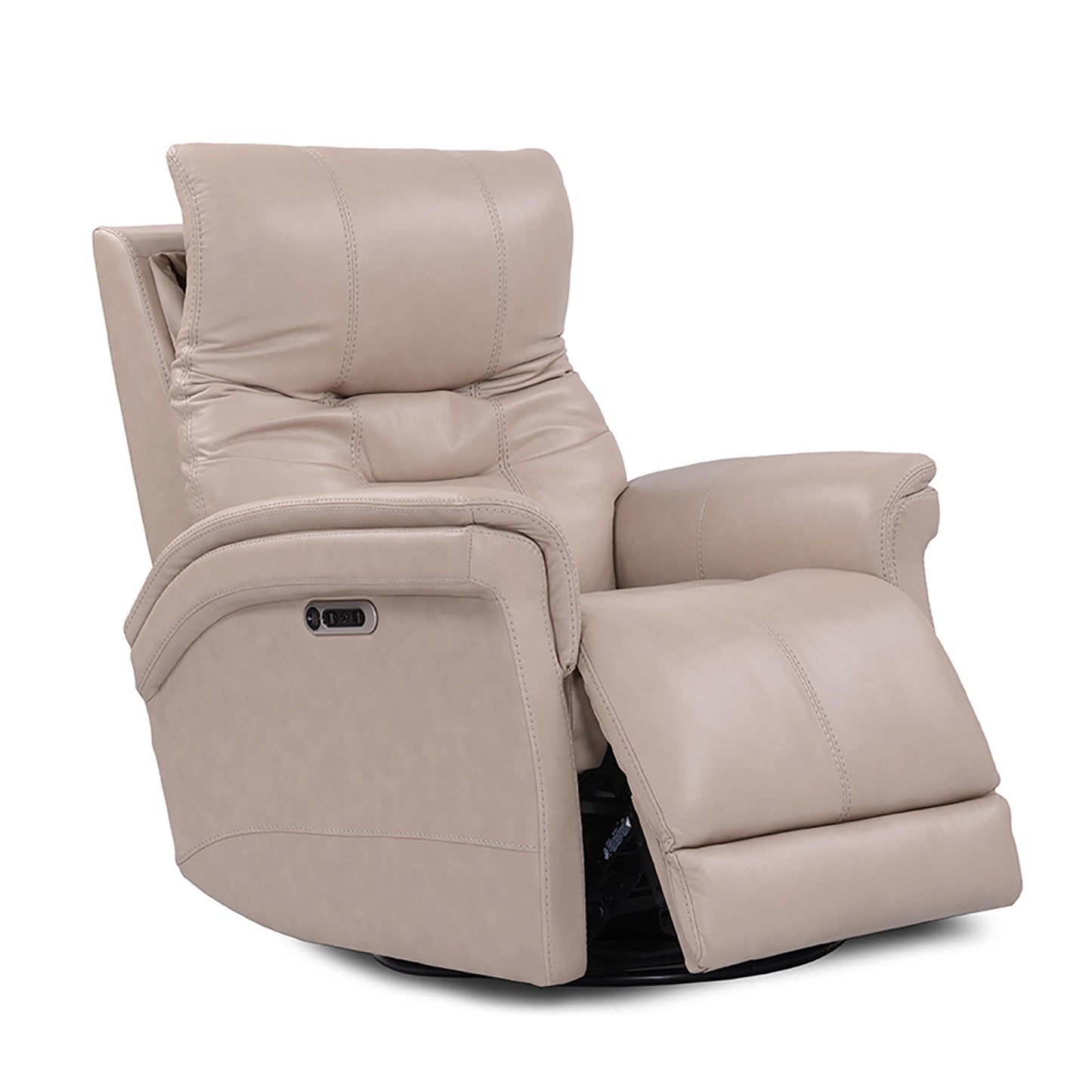 CARNEGIE - VERONA LINEN - POWERED BY FREEMOTION POWER CORDLESS SWIVEL GLIDER RECLINER