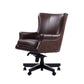 DC#129 VERONA BROWN - DESK CHAIR LEATHER DESK CHAIR