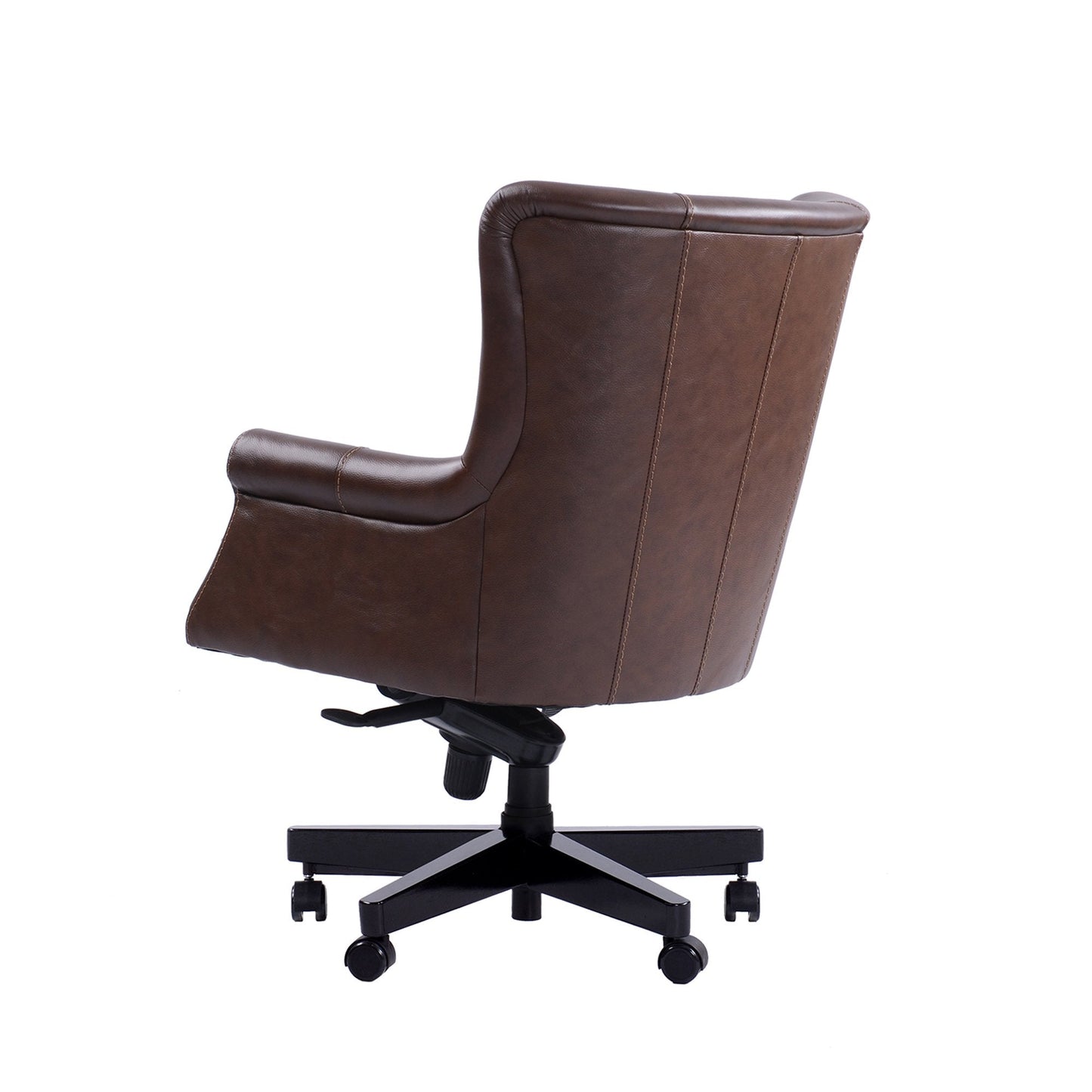 DC#129 VERONA BROWN - DESK CHAIR LEATHER DESK CHAIR