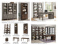 TEMPE - GREY STONE 22 IN. OPEN TOP BOOKCASE