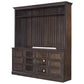 SHOREHAM - MEDIUM ROAST 76 IN. TV CONSOLE WITH HUTCH