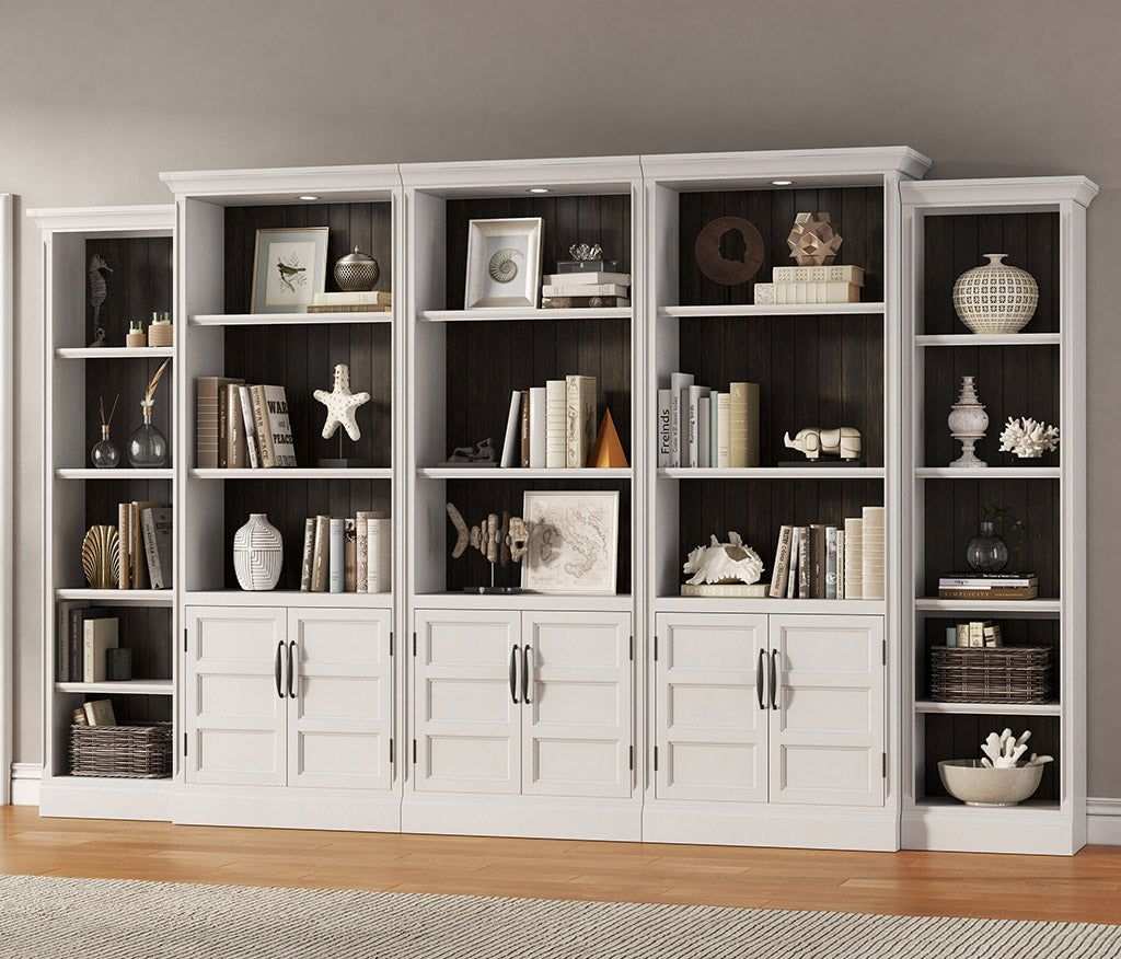 SHOREHAM - EFFORTLESS WHITE 35 IN. DOOR BOOKCASE