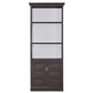 SHOREHAM - MEDIUM ROAST 35 IN. DOOR BOOKCASE