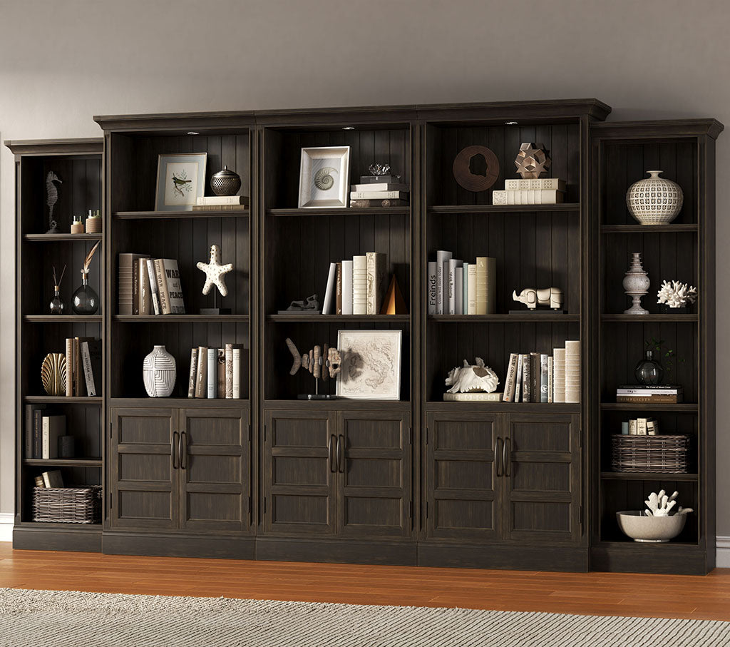 SHOREHAM - MEDIUM ROAST 35 IN. DOOR BOOKCASE