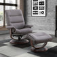 KNIGHT - HAZE MANUAL RECLINING SWIVEL CHAIR AND OTTOMAN