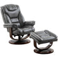 MONARCH - FLINT MANUAL RECLINING SWIVEL CHAIR AND OTTOMAN