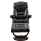 MONARCH - FLINT MANUAL RECLINING SWIVEL CHAIR AND OTTOMAN