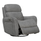 QUEST - UPGRADE CHARCOAL SWIVEL GLIDER CORDLESS RECLINER - POWERED BY FREEMOTION