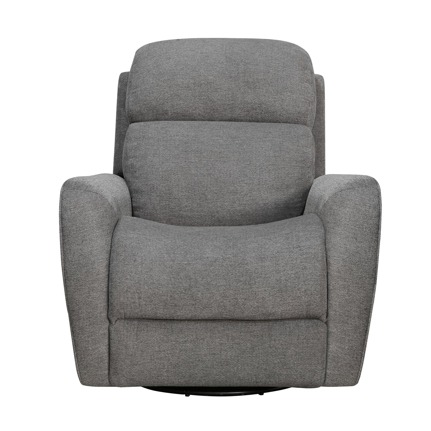 QUEST - UPGRADE CHARCOAL SWIVEL GLIDER CORDLESS RECLINER - POWERED BY FREEMOTION