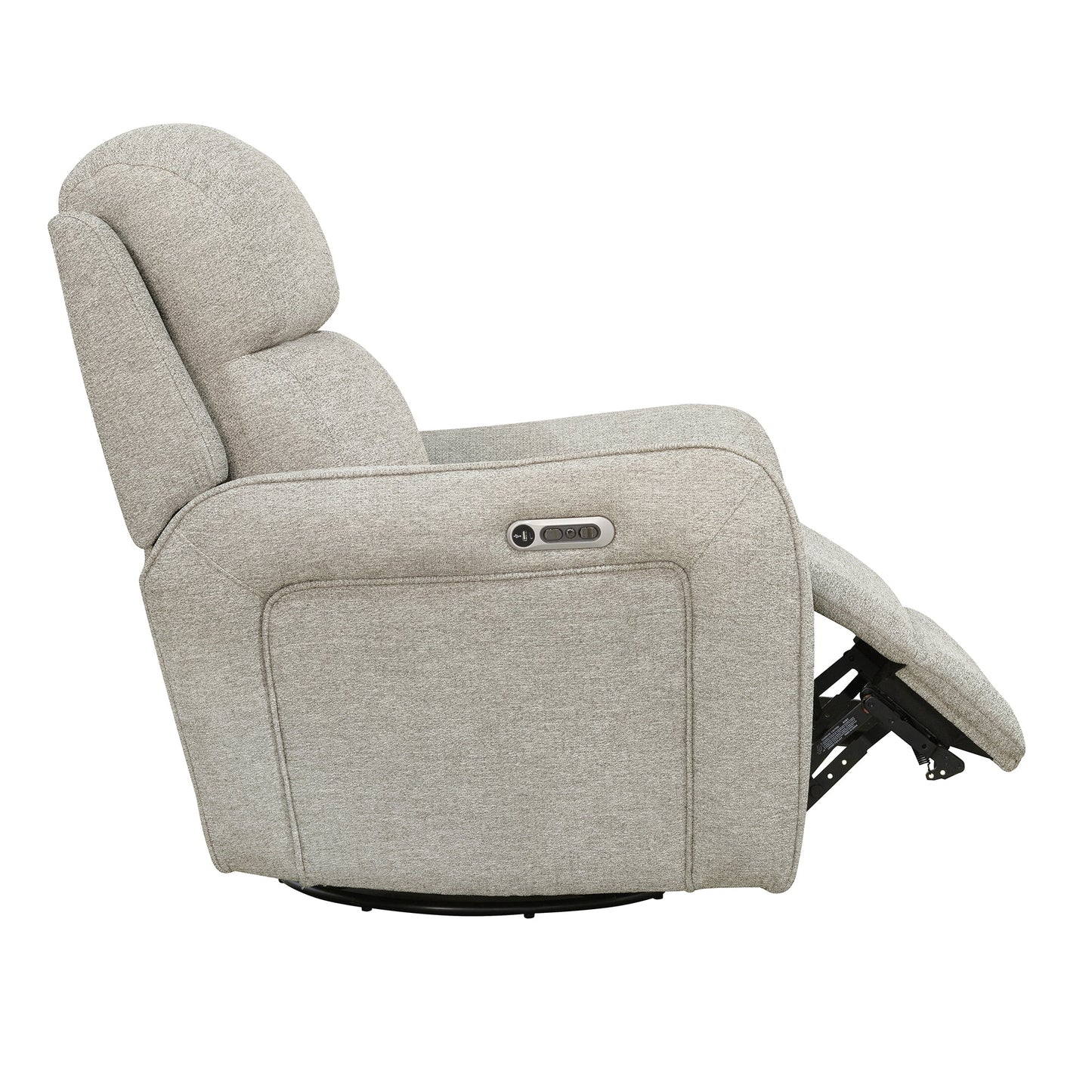 QUEST - UPGRADE MUSLIN SWIVEL GLIDER CORDLESS RECLINER - POWERED BY FREEMOTION