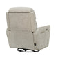 QUEST - UPGRADE MUSLIN SWIVEL GLIDER CORDLESS RECLINER - POWERED BY FREEMOTION