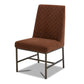 DIAMOND ELISE RUST DINING CHAIR (2/CTN - SOLD IN PAIRS)