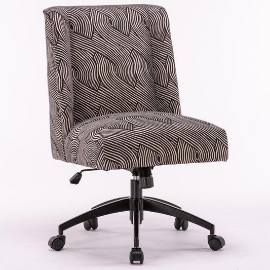 DC503 - MAZE EBONY FABRIC DESK CHAIR