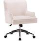 DC504 - HIMALAYA IVORY FABRIC DESK CHAIR