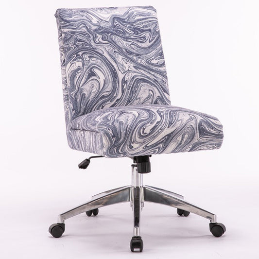 DC506 - MARBLE BLUE FABRIC DESK CHAIR