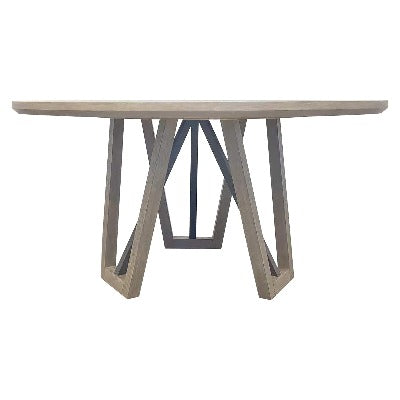 PURE MODERN DINING 60 IN. ROUND TABLE W/ WOOD BASE