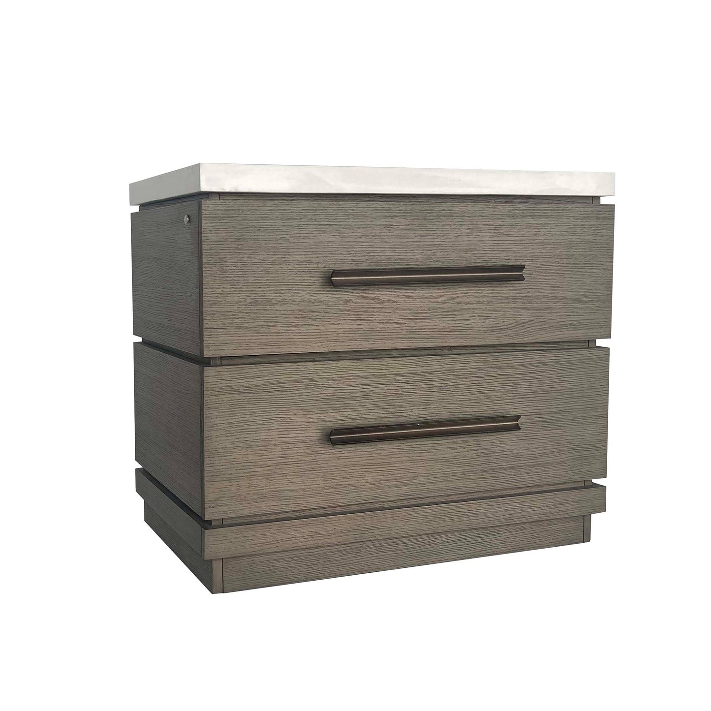 PURE MODERN BEDROOM QUARTZ TOP NIGHTSTAND