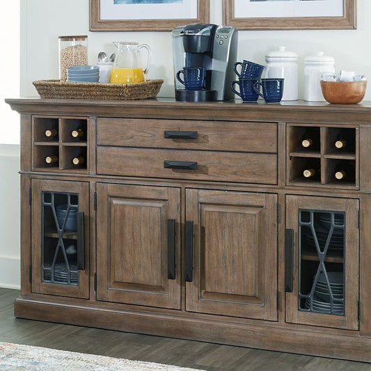 SUNDANCE DINING - SANDSTONE BUFFET SERVER 66 IN. X 19 IN.