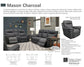 MASON - CHARCOAL POWER CONSOLE LOVESEAT