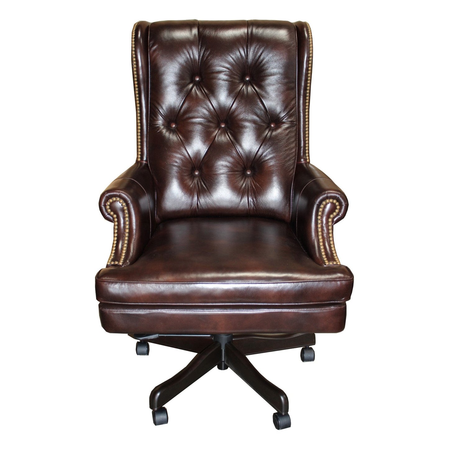 DC#112-HA - DESK CHAIR LEATHER DESK CHAIR