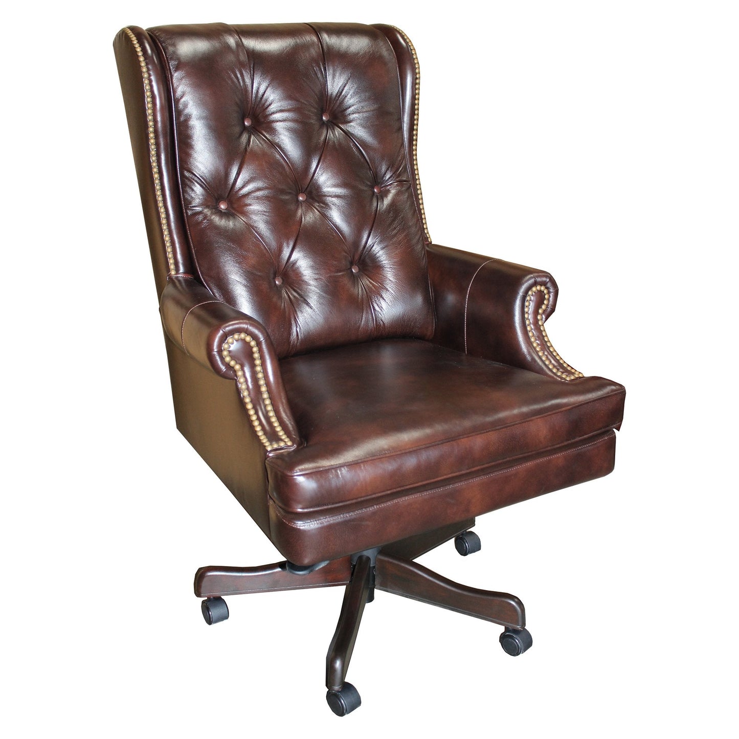 DC#112-HA - DESK CHAIR LEATHER DESK CHAIR