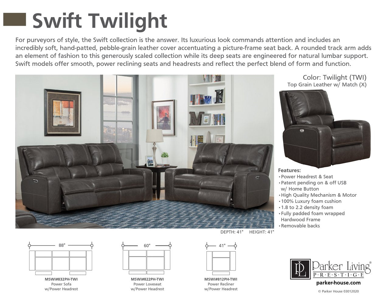 SWIFT - TWILIGHT POWER LOVESEAT