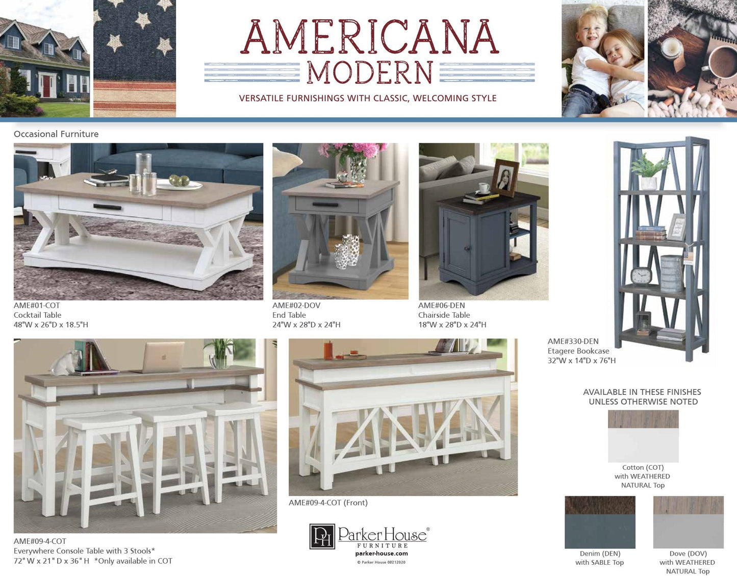 AMERICANA MODERN - COTTON CHAIRSIDE TABLE