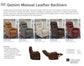 GEMINI - ROUGE MANUAL SWIVEL GLIDER RECLINER