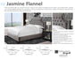 JASMINE - FLANNEL QUEEN BED 5/0 (GREY)