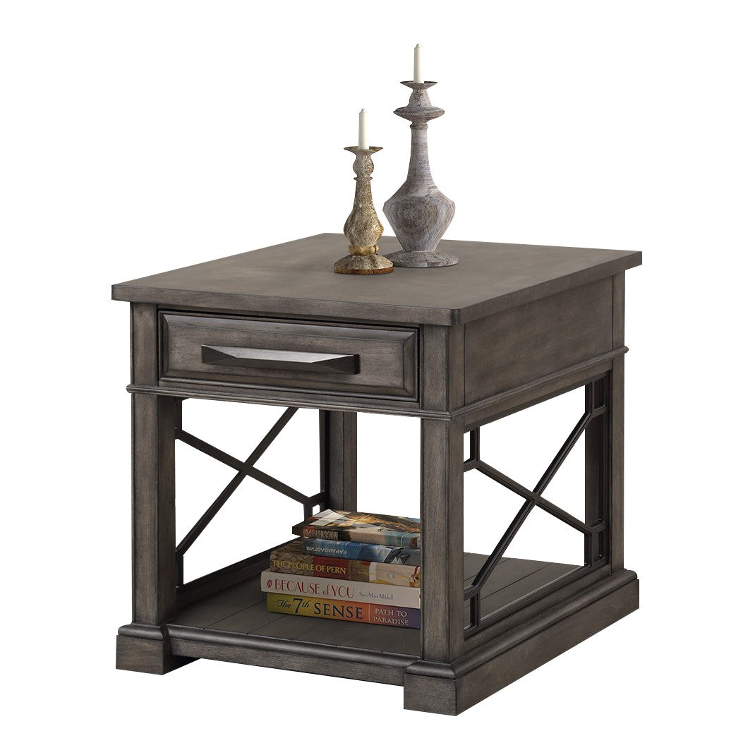 SUNDANCE - SMOKEY GREY END TABLE