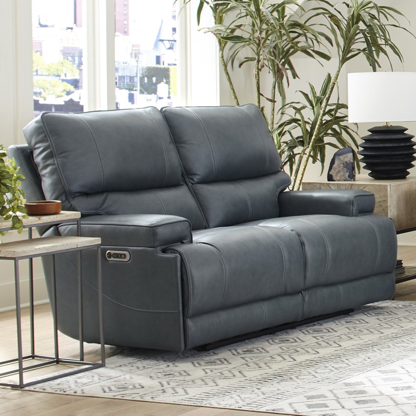 WHITMAN - VERONA AZURE - POWERED BY FREEMOTION POWER CORDLESS LOVESEAT