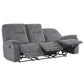 COOPER - SHADOW GREY MANUAL TRIPLE RECLINING SOFA