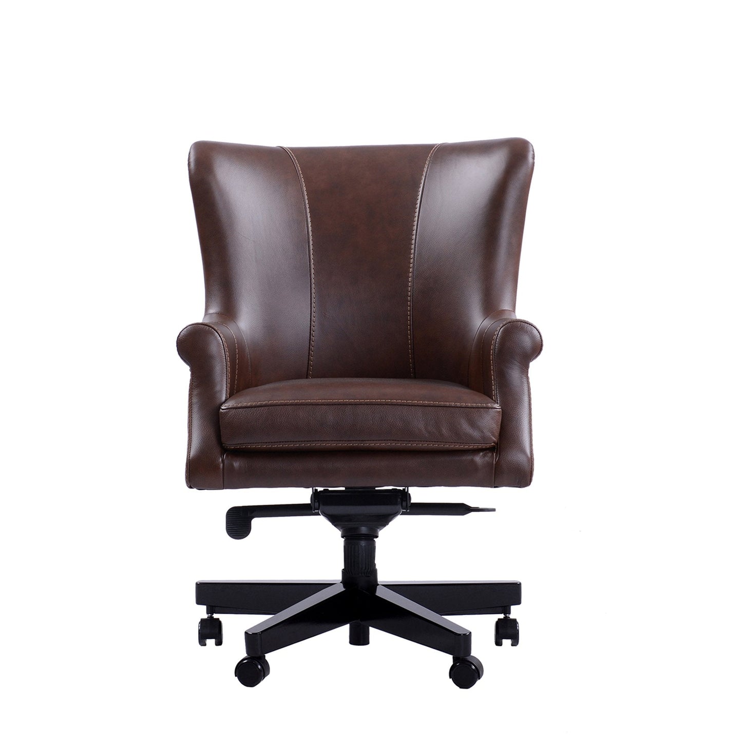 DC#129 VERONA BROWN - DESK CHAIR LEATHER DESK CHAIR