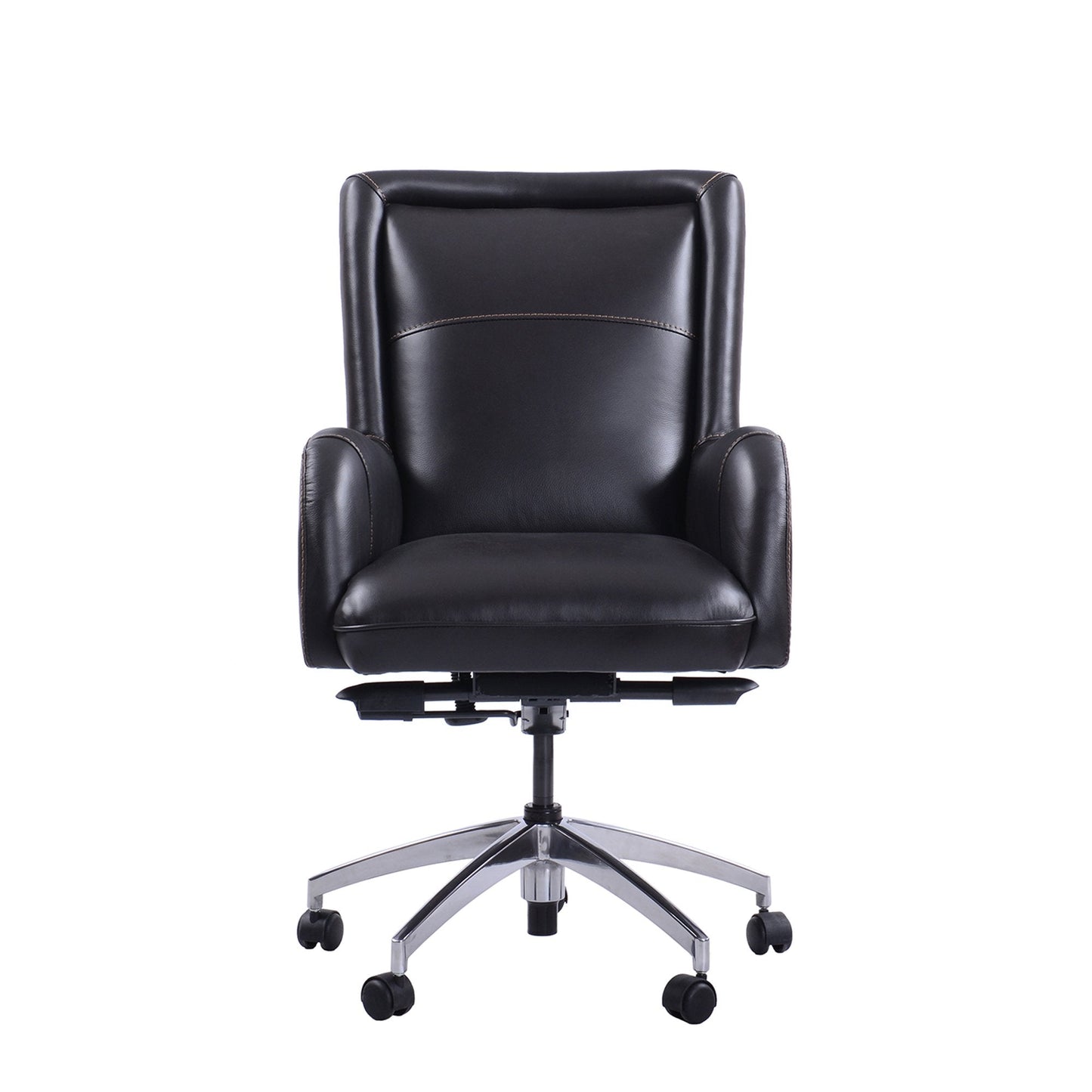 DC#130 VERONA BLACKBERRY - DESK CHAIR LEATHER DESK CHAIR