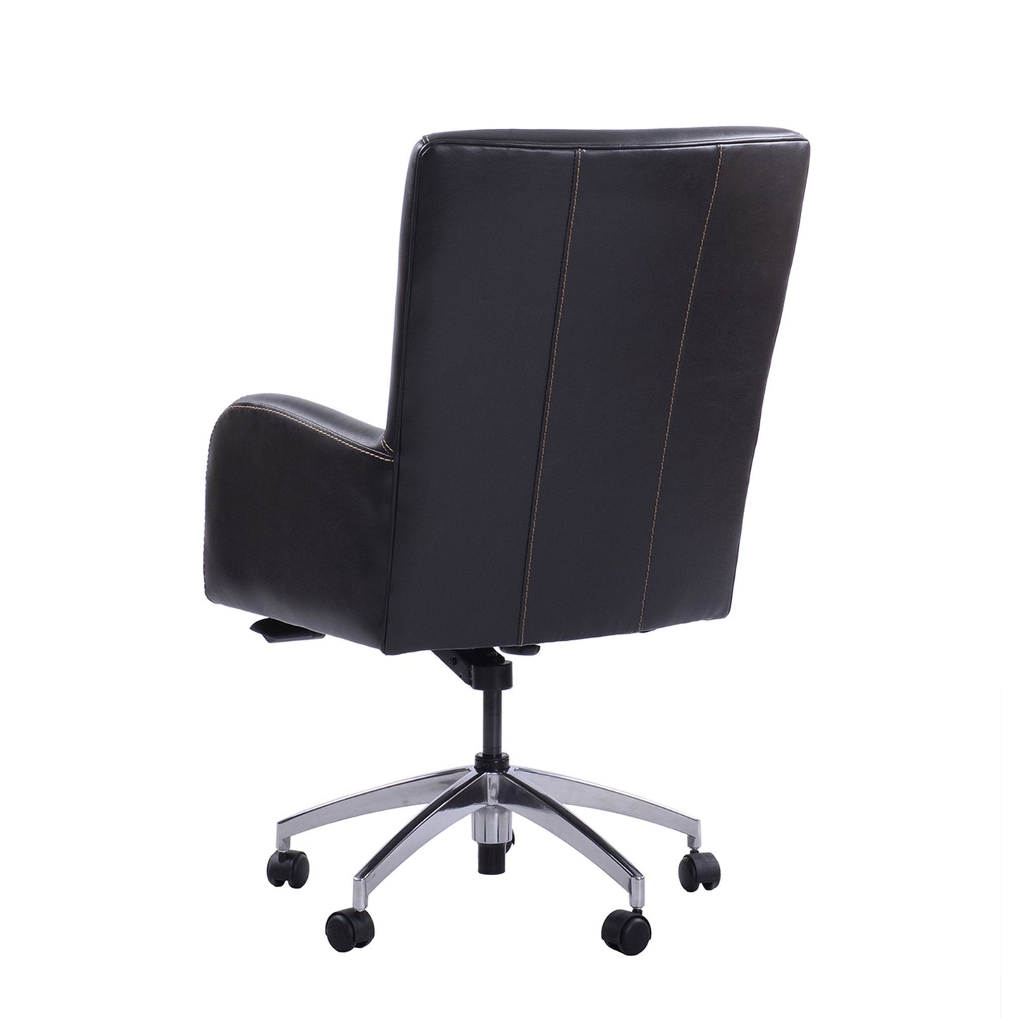 DC#130 VERONA BLACKBERRY - DESK CHAIR LEATHER DESK CHAIR