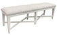 AMERICANA MODERN DINING BENCH UPHOLSTERED 58 IN.