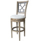 SUNDANCE DINING - SANDSTONE SWIVEL BAR STOOL GRID BACK