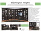 WASHINGTON HEIGHTS 15PC LIBRARY WALL DESK