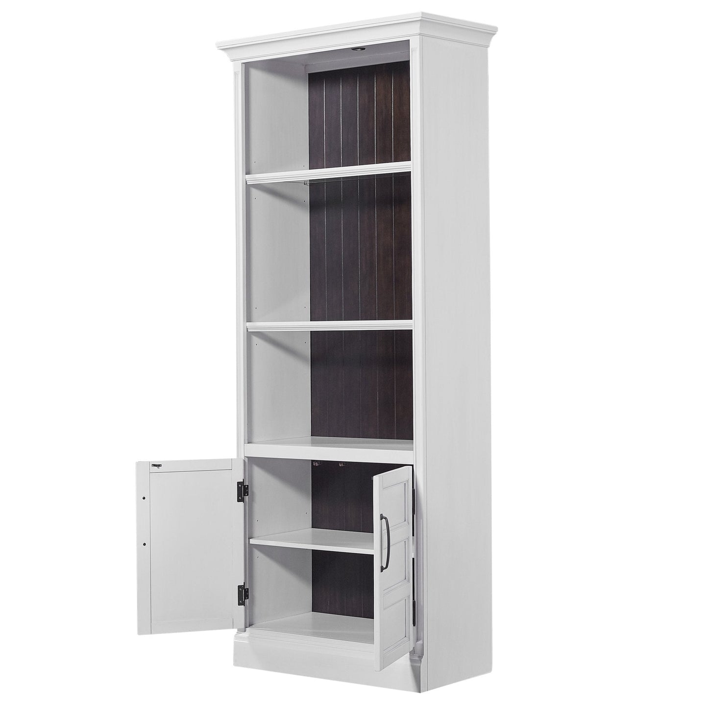 SHOREHAM - EFFORTLESS WHITE 35 IN. DOOR BOOKCASE