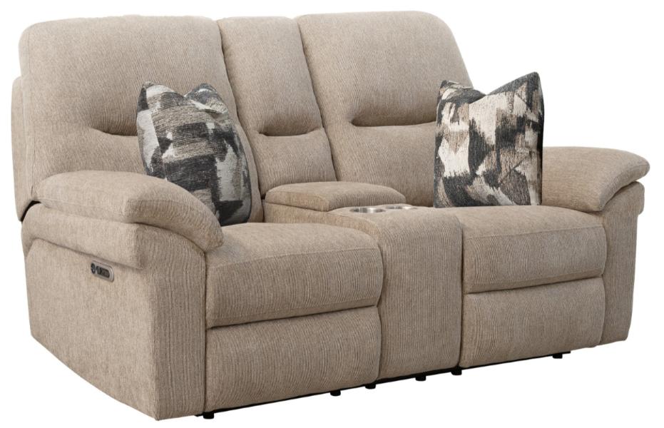 BRYANT - RUFFLES WICKER POWER CONSOLE LOVESEAT