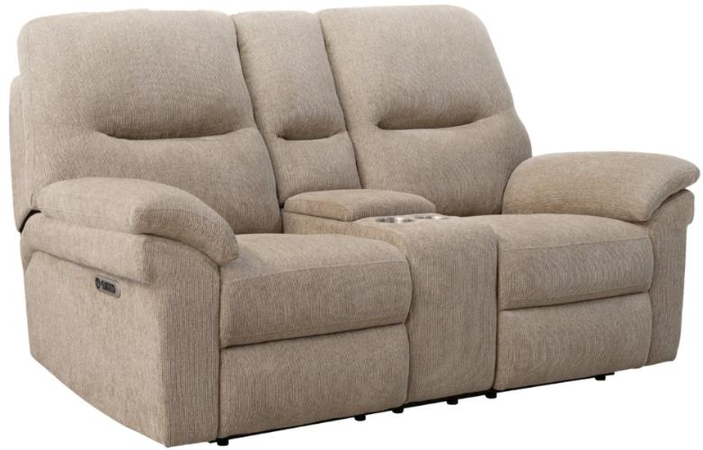 BRYANT - RUFFLES WICKER POWER CONSOLE LOVESEAT