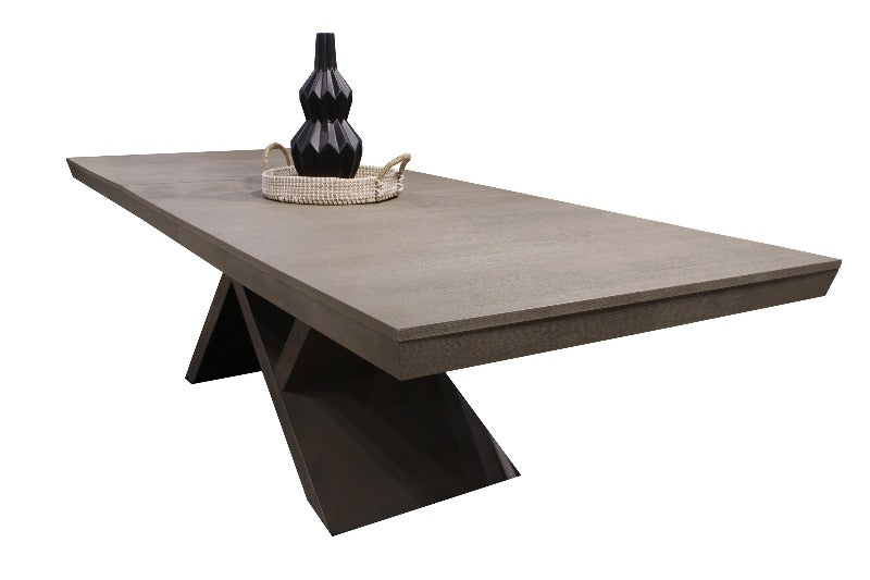 PURE MODERN DINING PEDESTAL TABLE WITH 24" BUTTERFLY TOP