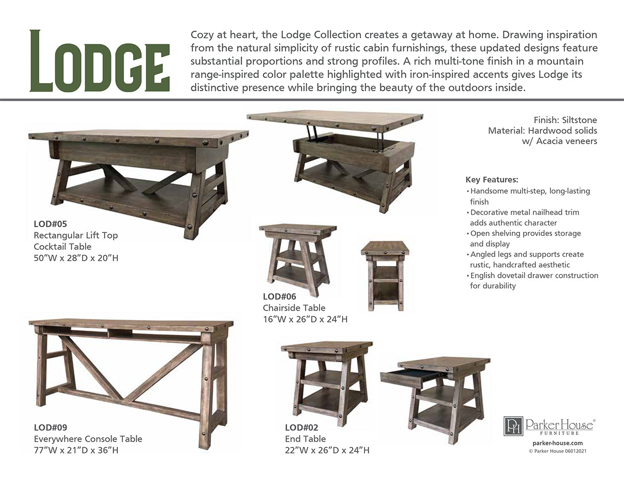 LODGE CHAIRSIDE TABLE