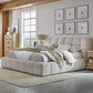 ESCAPE QUEEN UPHOLSTERED BED - FLUFFY RIVER ROCK