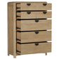 ESCAPE FIVE-DRAWER CHEST WITH CEDAR BOTTOM