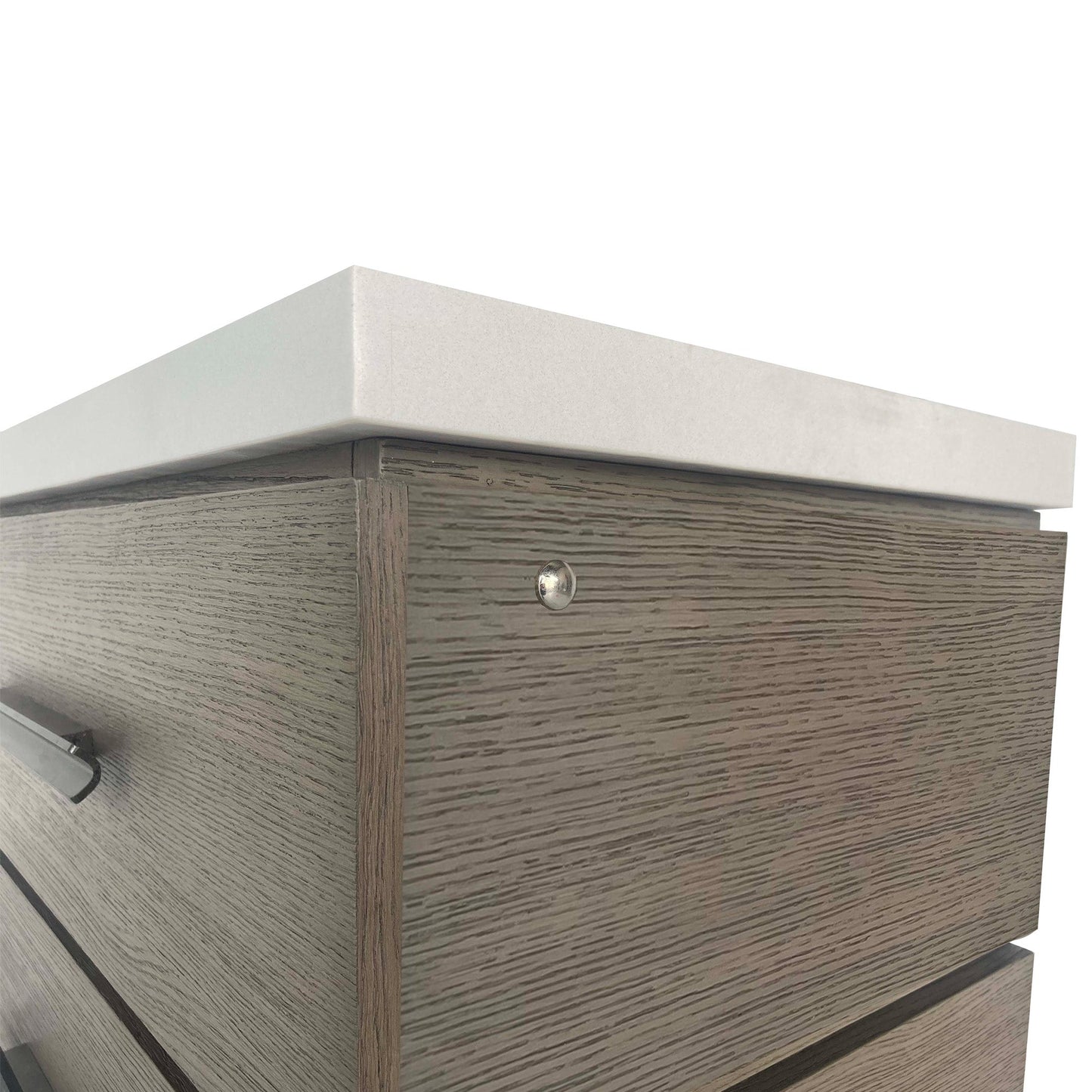 PURE MODERN BEDROOM QUARTZ TOP NIGHTSTAND